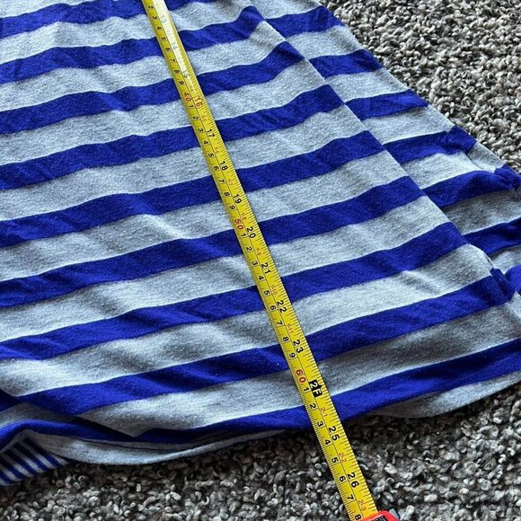 Athleta Blue and White Striped Athletic Loose Fit Tank Top - Picture 6 of 7